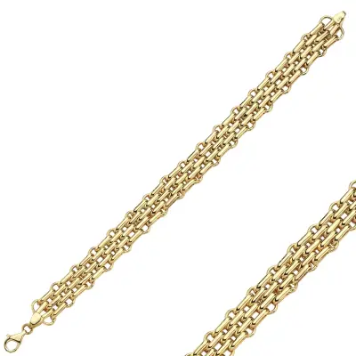 10.46 gr 14 k JWD Altın Bileklik - 1