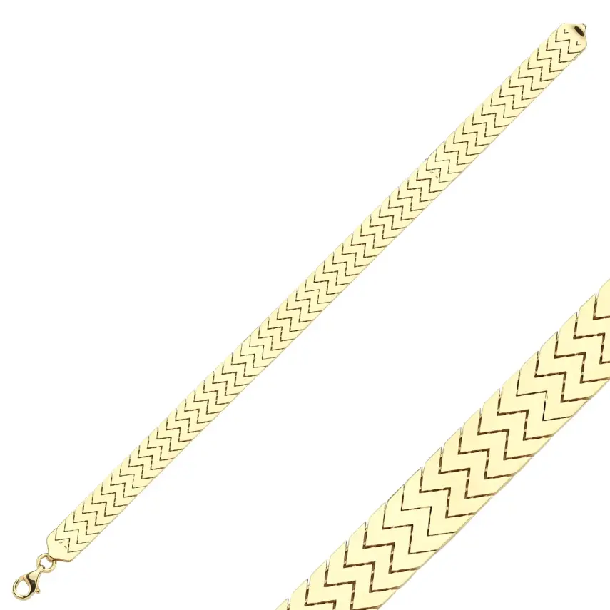 11.10 gr 14 k JWD Altın Bileklik - 1