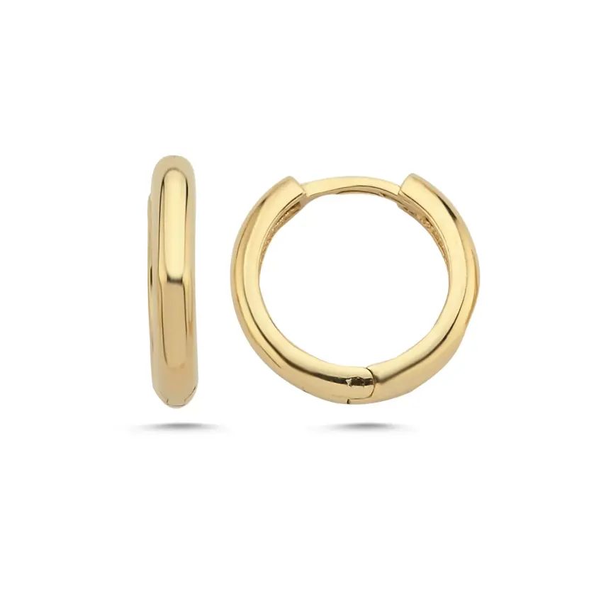1.75 gr 14 k JWD Altın Halka Küpe - 1